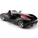 Cochesdemetal.es 2019 Ferrari Monza SP1 Barchetta Monoposto Negro/Rojo 1:24 Bburago 26027