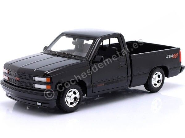 Cochesdemetal.es 1993 Chevrolet 454 SS Pick-Up Negro 1:24 Maisto 32901