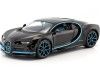 Cochesdemetal.es 2017 Bugatti Chiron Zero-400-Zero Negro/Azul 1:24 Maisto 31514