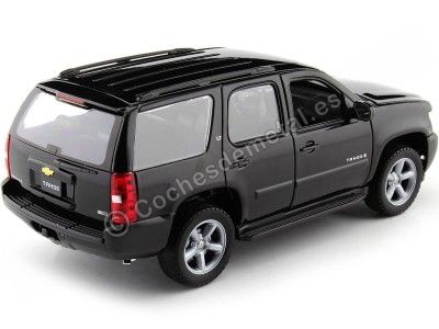 Cochesdemetal.es 2008 Chevrolet Tahoe LT Negro 1:24 Welly 22509 2