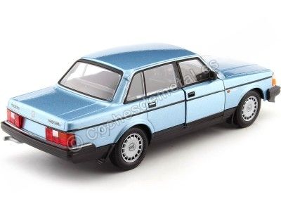 Cochesdemetal.es 1986 Volvo 240 GL Azul Claro Metalizado 1:24 Welly 24102 2