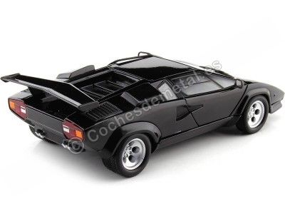 Cochesdemetal.es 1974 Lamborghini Countach LP 5000 S Negro 1:24 Welly 24112 2