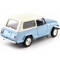 CARSDEMETAL.ES 1970 Jeep Jeepster Commando avec toit bleu métallique bleu clair 1:24 Welly 24117