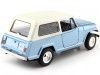 CARSDEMETAL.ES 1970 Jeep Jeepster Commando avec toit bleu métallique bleu clair 1:24 Welly 24117