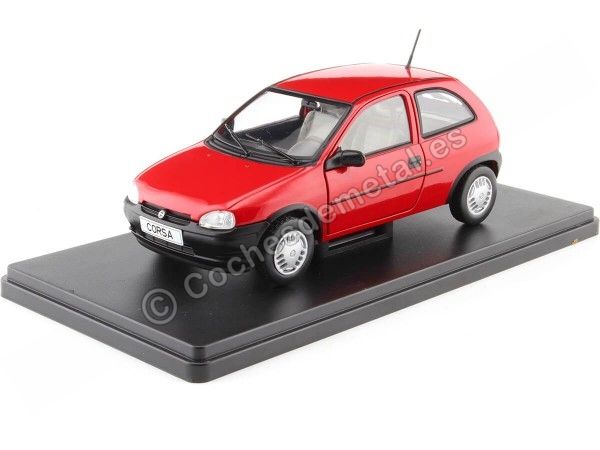 Cochesdemetal.es 1993 Opel Corsa B Rojo 1:24 WhiteBox 124191-O