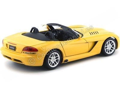 Cochesdemetal.es 2003 Dodge Viper SRT-10 Cabrio Amarillo 1:18 Bburago 12043 2