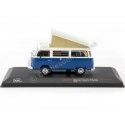 Cochesdemetal.es 1978 Volkswagen VW Transporter Type II (T2) Westfalia Azul/Blanco 1:43 IXO Models CLC502NSP.22