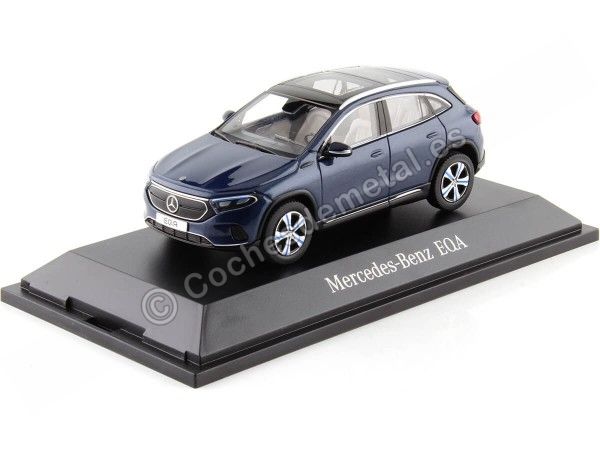 Cochesdemetal.es 2021 Mercedes-Benz EQA (H243) Denim Blue métallique 1:43 Édition du concessionnaire B66960824