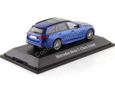 Cochesdemetal.es 2021 Mercedes-Benz Clase-C Model-T AMG Line (S206) Azul Spectral 1:43 Dealer Edition B66960640 2