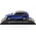 Cochesdemetal.es 2021 Mercedes-Benz Clase-C Model-T AMG Line (S206) Azul Spectral 1:43 Dealer Edition B66960640