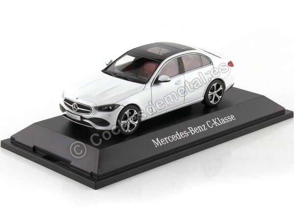CARSDEMETAL.ES 2021 Mercedes-Benz Class-C (W206) Opalite blanche Metalize Metalized 1:43 Contourneur B66960635