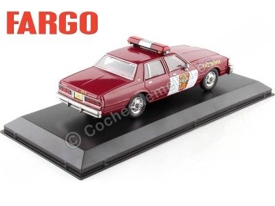 Cochesdemetal.es 1987 Chevrolet Caprice State Trooper "Fargo" Granate/Blanco 1:43 Greenlight 86610 2