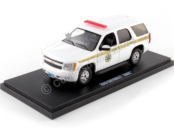 Cochesdemetal.es 2010 Chevrolet Tahoe Absaroka County Sheriffs Department Blanco 1:43 Greenlight 86624