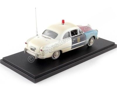 Cochesdemetal.es 1949 Ford "Tijuana Border Patrol Mexico" Blanco Sucio 1:43 Greenlight 86191 2