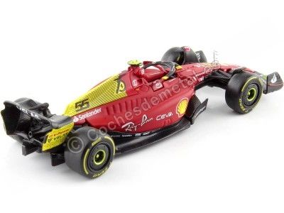 Cochesdemetal.es 2022 Scudería Ferrari F1-75 Nº55 Carlos Sainz GP F1 Monza 1:43 Bburago 36832S 2