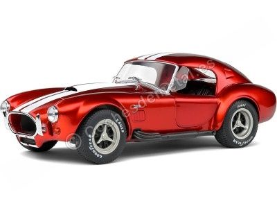 Cochesdemetal.es 1965 Shelby AC Cobra 427 Hardtop Convertible Rojo Metalizado Bicapa 1:18 Solido S1804909