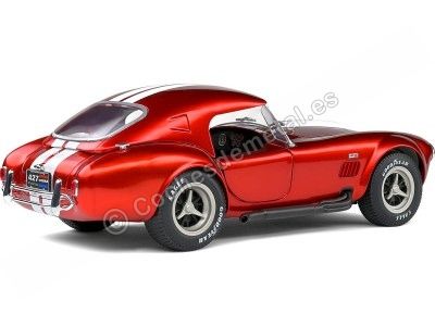 Cochesdemetal.es 1965 Shelby AC Cobra 427 Hardtop Convertible Rojo Metalizado Bicapa 1:18 Solido S1804909 2