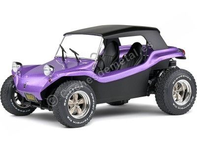 Cochesdemetal.es 1968 Manx Meyers Buggy Soft Roof Púrpura Metalizado 1:18 Solido S1802706