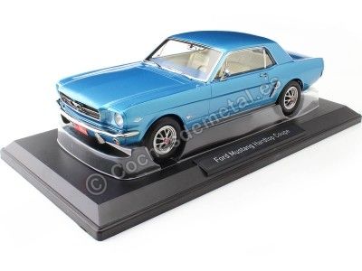 Cochesdemetal.es 1965 Ford Mustang Coupe Hard Top Turquesa Metalizado 1:18 Norev 182800