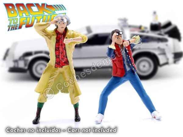 Cochesdemetal.es Set 2 Figuras de Resina Doctor Emmett Doc + Marty Mcfly "Regreso al Futuro" 1:24 Triple-9 24001 24002