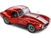 CARSDEMETAL.ES 1965 Shelby AC charge 427 Hardtop Cabriolet Metallic Red Bilap 1:18 Solino S1804909