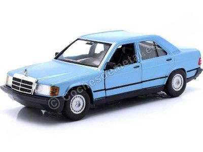 Cochesdemetal.es 1987 Mercedes-Benz 190E 2.6 (W201) Azul Diamante 1:24 Bburago 21103