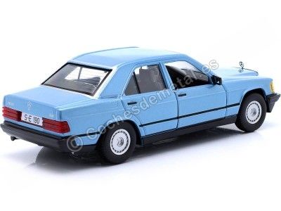 Cochesdemetal.es 1987 Mercedes-Benz 190E 2.6 (W201) Azul Diamante 1:24 Bburago 21103 2