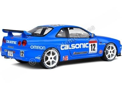 Cochesdemetal.es 2000 Nissan Skyline GT-R (R34) Streetfighter Calsonic Tribute Azul 1:18 Solido S1804307 2