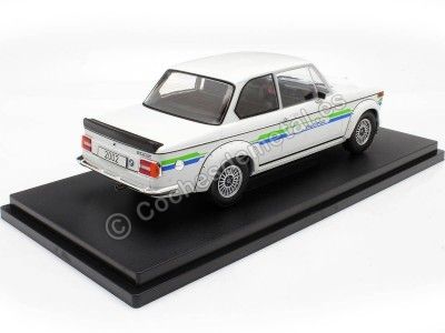 Cochesdemetal.es 1973 BMW 2002 Alpina (E20) Blanco Decorado 1:18 MC Group 18409-R 2