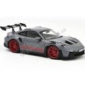 Cochesdemetal.es 2022 Porsche 911 GT3 RS Gris Artico/Rojo Pira 1:18 Norev 187350