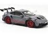 Cochesdemetal.es 2022 Porsche 911 GT3 RS Gris Artico/Rojo Pira 1:18 Norev 187350