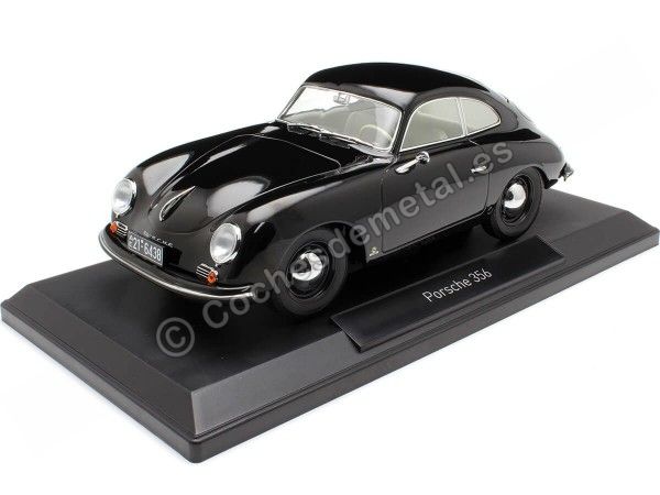 Cochesdemetal.es 1954 Porsche 356 Coupe Negro 1:18 Norev 187451