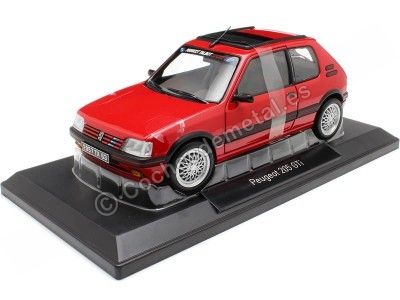 Cochesdemetal.es 1991 Peugeot 205 GTi 1.9 PTS Con Techo Solar Rojo Vallelunga 1:18 Norev 184846