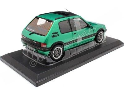 Cochesdemetal.es 1991 Peugeot 205 GTi Griffe Con Techo Solar Verde Metalizado 1:18 Norev 184847 2