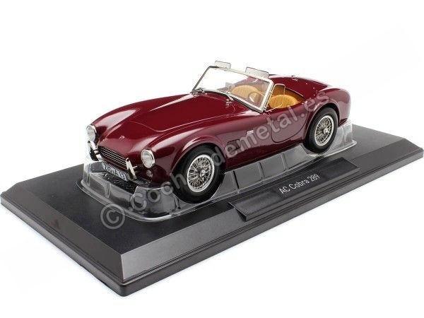 Cochesdemetal.es 1963 AC Cobra 289 Spider Granate 1:18 Norev 182758