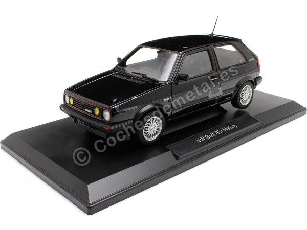 Cochesdemetal.es 1989 Volkswagen Golf II GTI Match Negro 1:18 Norev 188559