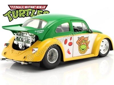 Cochesdemetal.es 1959 Volkswagen Drag Beetle + Michelangelo "Tortugas Ninja" 1:24 Jada Toys 33741 253285002 2