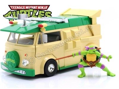 Cochesdemetal.es 1984 Party Wagon + Donatello "Tortugas Ninja" 1:24 Jada Toys 34529 253285003