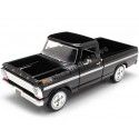 Cochesdemetal.es 1969 Ford F100 Pickup Negro Metalizado 1:24 Motor MAX 79315