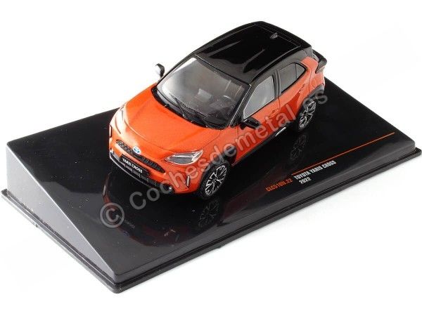 Cochesdemetal.es 2022 Toyota Yaris Cross Naranja Metalizado/Negro 1:43 IXO Models CLC510N.22