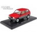 Cochesdemetal.es 1980 Fiat Panda 45 (Seat Panda 45) Rojo/Gris "Coches Inolvidables" 1:24 Editorial Salvat ES30