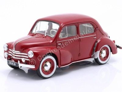 Cochesdemetal.es 1951 Renault 4CV Rojo Oscuro 1:18 Solido S1806606