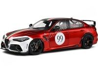 Cochesdemetal.es 2021 Alfa Romeo Giulia GTA M Nº99 Homenaje GP Mugello 1969 Rojo Bicapa/Blanco 1:18 Solido S1806904