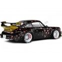 CARSDEMETAL.ES 2021 PORSCHE 911 (964) RWB RAUH-WELT AOKI Black avec décoration 1:18 SOLIO S1807507