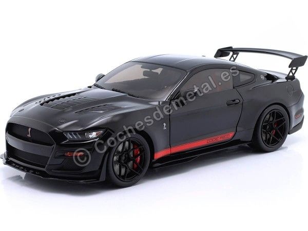 Cochesdemetal.es 2022 Ford Mustang Shelby GT 500 Code Red Negro/Rojo 1:18 Solido S1805909
