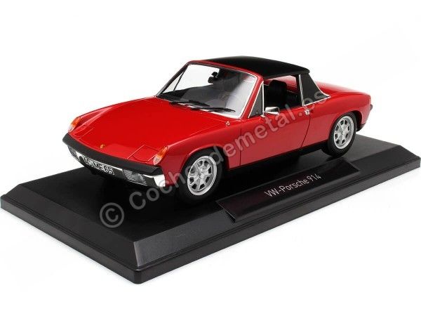 Cochesdemetal.es 1972 Volkswagen Porsche 914 Rojo Bahía 1:18 Norev 187690