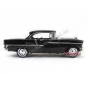 Cochesdemetal.es 1955 Chevrolet Bel Air dur noir métal 1:18 Motor max 73185