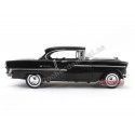1955 Chevrolet Bel Air Hard Top Negro Metalizado 1:18 Motor Max 73185 Cochesdemetal 8 - Coches de Metal 