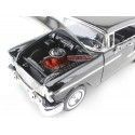 Cochesdemetal.es 1955 Chevrolet Bel Air dur noir métal 1:18 Motor max 73185