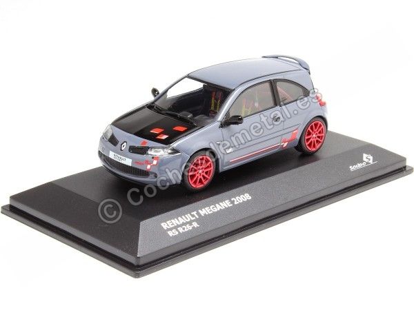 Cochesdemetal.es 2008 Renault Megane RS R26-R Gris Piedra Lunar 1:43 Solido S4310203